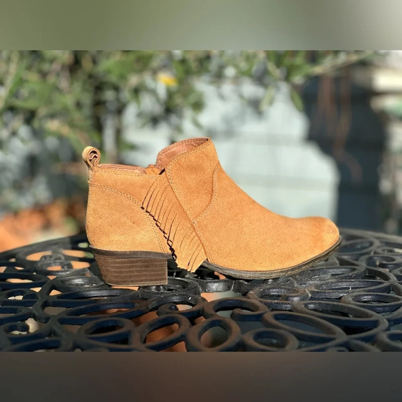 Lucky Brand — Fringe Suede Ankle Boots - Picture 2 of 7